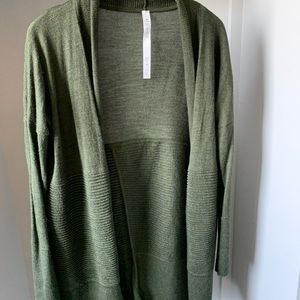 Lululemon forest green cardigan, Size 2
